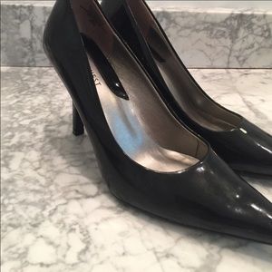 Nine West Black Patent Extra Pointed Toe Heels